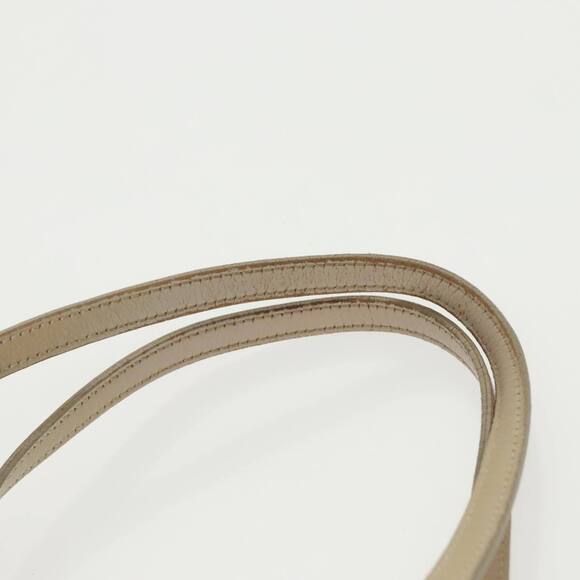 BURBERRY Nova Check Blue Label Tote Bag Nylon Beige Silver Auth 96792 - Picture 8 of 16